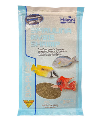 Hikari Bio-Pure Frozen Spirulina Mysis Shrimp - Flat Pack - 16oz