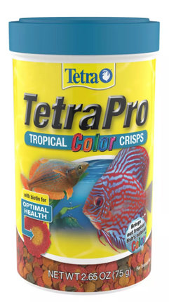 TetraPro Tropical Color Crisps Fish Food Flakes